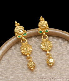 Stylish Danglers Forming Gold Earrings For Women ER4072 Stylish Danglers Forming Gold Earrings For Women ER4072