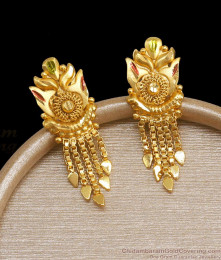 Bridal Forming Gold Earrings Enamel Coated ER4080 Bridal Forming Gold Earrings Enamel Coated ER4080