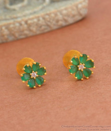 Cute Gold Imitation Stud Earrings Floral Design ER4086 Cute Gold Imitation Stud Earrings Floral Design ER4086