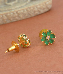 Cute Gold Imitation Stud Earrings Floral Design ER4086 Cute Gold Imitation Stud Earrings Floral Design ER4086