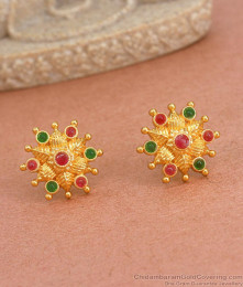 Latest Gold Imitation Stud Earring With Stone ER4094 Latest Gold Imitation Stud Earring With Stone ER4094
