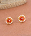 Beautiful Pearl Stud Earrings Gold Plated Jewelry ER4097 Beautiful Pearl Stud Earrings Gold Plated Jewelry ER4097