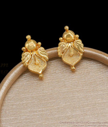 Daily Wear 1 Gram Gold Stud Earring Floral Design ER4112 Daily Wear 1 Gram Gold Stud Earring Floral Design ER4112