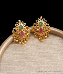 Stylish Small Gold Plated Stud Earring Stone Designs ER4115 Stylish Small Gold Plated Stud Earring Stone Designs ER4115