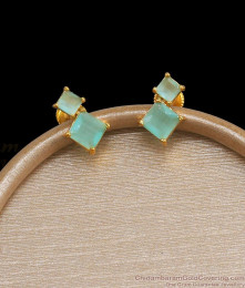 Latest Screw Back Gold Plated Stud Stone Earring ER4117 Latest Screw Back Gold Plated Stud Stone Earring ER4117