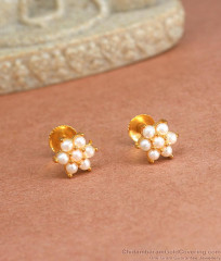 Regular Use Gold Plated Stud Pearl Earring ER4134