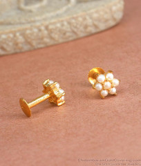 Regular Use Gold Plated Stud Pearl Earring ER4134