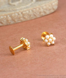 Regular Use Gold Plated Stud Pearl Earring ER4134