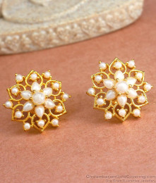 Grand Look Pearl Studs Gold Imitation Earring ER4152 Grand Look Pearl Studs Gold Imitation Earring ER4152