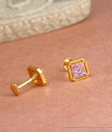 Cute Tiny Gold Like Stud Earring Daily Wear Jewels ER4154