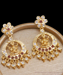 Premium Impon Earring Lakshmi Design ER4166