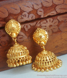 Two Gram Gold Jhumki Big Earring Collection ER4171 Two Gram Gold Jhumki Big Earring Collection ER4171