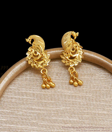 Premium Two Gram Gold Earrings Online South Indian Imitation Jewelry