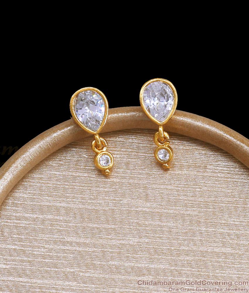 Gold stud drops designs sales