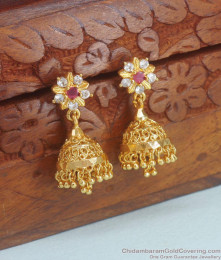 Regular Use Gold Covering Jhumki Earring Collection ER4200 Regular Use Gold Covering Jhumki Earring Collection ER4200
