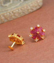 Latest Small Gold Stud Earring Screw Back Design ER4209 Latest Small Gold Stud Earring Screw Back Design ER4209