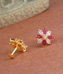 Small Daily Wear Stud Earring Stone Design ER4211