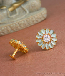 Ladies Diamond Earring Gold Imitation Studs ER4217 Ladies Diamond Earring Gold Imitation Studs ER4217
