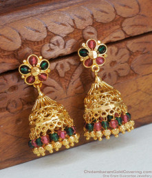 Beautiful Gold Design Jhumki Wedding Earring ER4244 Beautiful Gold Design Jhumki Wedding Earring ER4244
