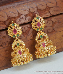 Traditional Big Gold Imitation Jhumki Earring Online ER4246 Traditional Big Gold Imitation Jhumki Earring Online ER4246