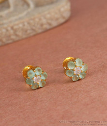 Cute Tiny Gold Plated Stone Studded Earring ER4271 Cute Tiny Gold Plated Stone Studded Earring ER4271