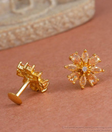Glittering Pastel Gold Studs Party Wear Designs ER4280 Glittering Pastel Gold Studs Party Wear Designs ER4280