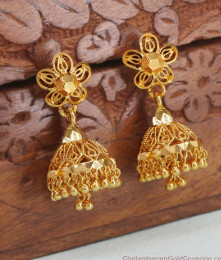 Buy Regular Wear Jhumki Earring Gold Design ER4304 Buy Regular Wear Jhumki Earring Gold Design ER4304