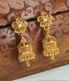 Medium Size One Gram Gold Umbrella Jhumkas Shop Online ER3836
