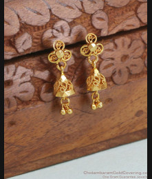 Elegant Micro Gold Plated Jhumka Earring For Girl ER4316