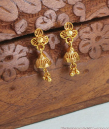 Regular Wear Gold Imitation Earring Small Jhumka ER4317 Regular Wear Gold Imitation Earring Small Jhumka ER4317