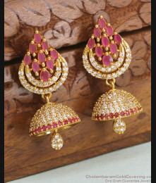 New Arrival Diamond Earring Big Gold Jhumka ER4324