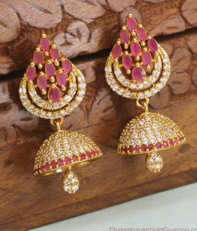 New Arrival Diamond Earring Big Gold Jhumka ER4324 New Arrival Diamond Earring Big Gold Jhumka ER4324