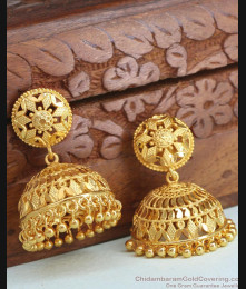 22K Gold Earring Big Jhumka For Brides ER4331