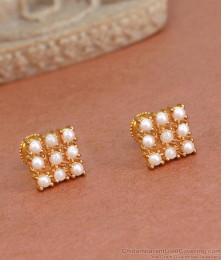 Muthumani Gold Design Stud Earring Shop Online ER4366 Muthumani Gold Design Stud Earring Shop Online ER4366