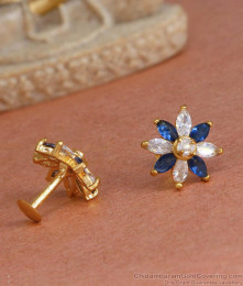Beautiful Small Diamond Studs Gold Plated Earring Designs ER4370 Beautiful Small Diamond Studs Gold Plated Earring Designs ER4370