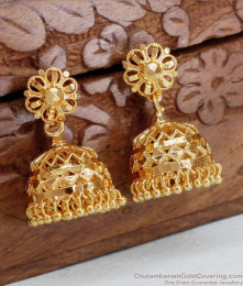 Big Gold Plated Jhumka Wedding Earrings Collection ER4380 Big Gold Plated Jhumka Wedding Earrings Collection ER4380