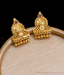 Traditional Gopuram Earring 1 Gram Gold Stud ER4403 Traditional Gopuram Earring 1 Gram Gold Stud ER4403