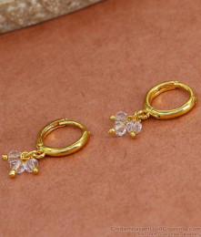 Attractive Stone Hoop Earring Daily Wear Collections ER4436