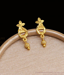 Real Gold Finish Earring Regular Wear Jewelry Designs ER4455 Real Gold Finish Earring Regular Wear Jewelry Designs ER4455