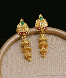Stylish Gold Design 3 Layer Gold Jhumki Meenakari Design ER4502 Stylish Gold Design 3 Layer Gold Jhumki Meenakari Design ER4502