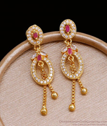 Ad Stone Gold Imitation Earring Hanging Beads Design ER4527 Ad Stone Gold Imitation Earring Hanging Beads Design ER4527