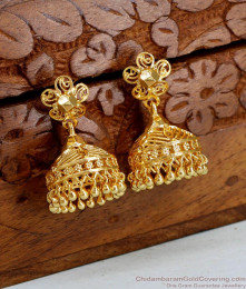Elegant One Gram Gold Jhumki For Wedding ER4551 Elegant One Gram Gold Jhumki For Wedding ER4551