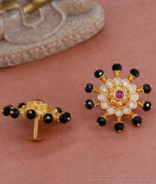 New Model Black Crystal Studs Gold Imitation Earring Online ER4587 New Model Black Crystal Studs Gold Imitation Earring Online ER4587