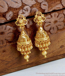 Buy Plain Gold Design Adukku Jhumki Earring For Women ER4613 Buy Plain Gold Design Adukku Jhumki Earring For Women ER4613