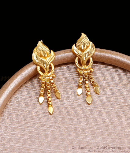 Real Gold Tone Bridal Earring Gram Gold Jewelry ER4698