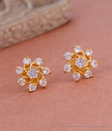 Small Screw Back 1 Gram Gold Stud Diamond Earring ER4707 Small Screw Back 1 Gram Gold Stud Diamond Earring ER4707
