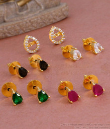 4 Set Adjustable Gold Plated Pin Type Stud Earring Online ER4825 4 Set Adjustable Gold Plated Pin Type Stud Earring Online ER4825