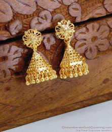 New Model Cone Type Gold Plated Jhumki Earring Online ER4830