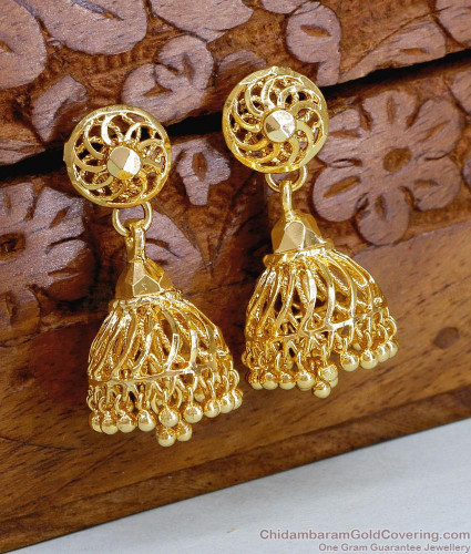 Beautiful Gold Look Jhumki Earring Wedding Design Shop Online ER4839
