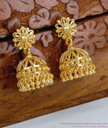 Simple Gold Design Jhumki Earring Collections For Women ER4841